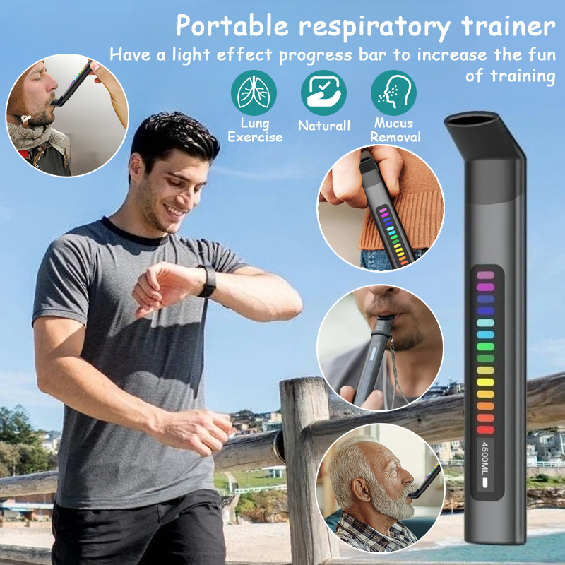 Yoga In Fitness - Electronic Breathing Trainer Respiratory Tester Running