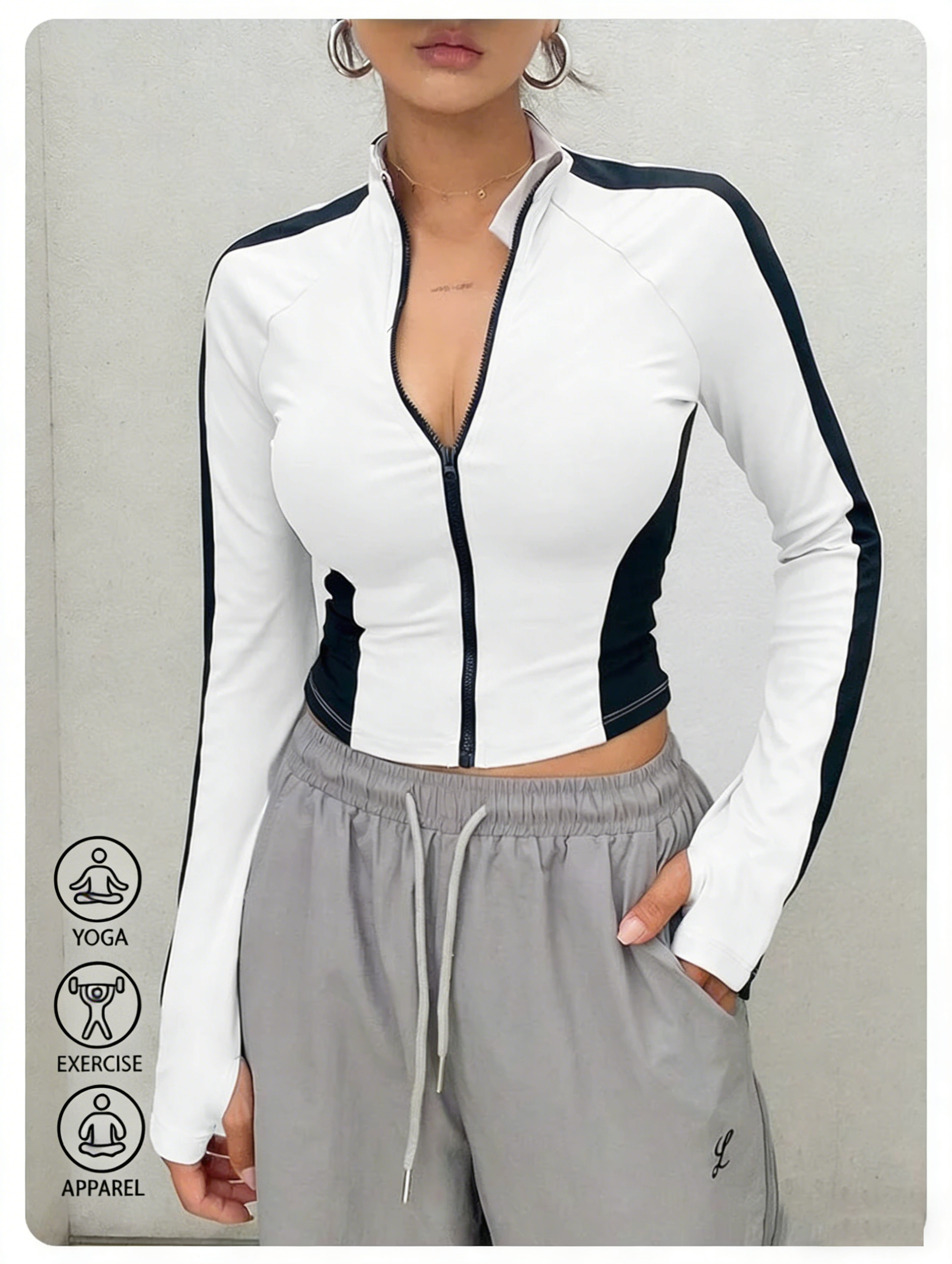 Yoga In Fitness - Yoga Clothes Stand Up Collar Jacket
