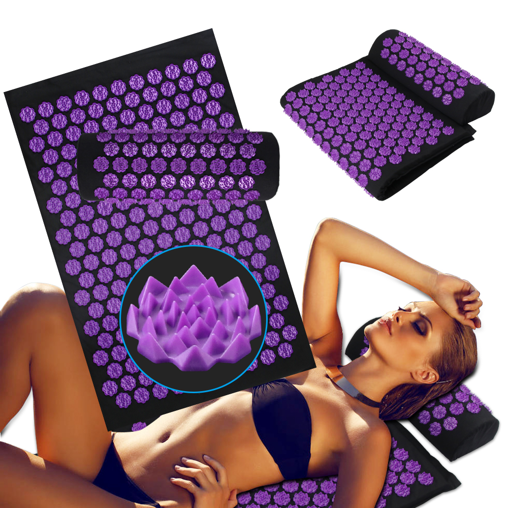Yoga Fitness Matte - Acupressure Yoga Mat Kuznetsov's Applicator Cushion