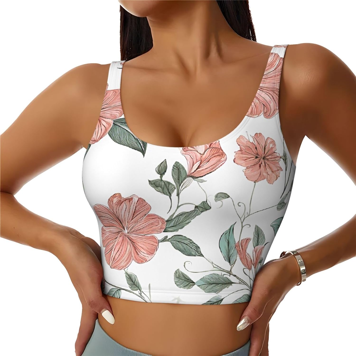 Yoga Dance & Fitness Center Llc - Hawaiian Flower Print Print Women'S Sports