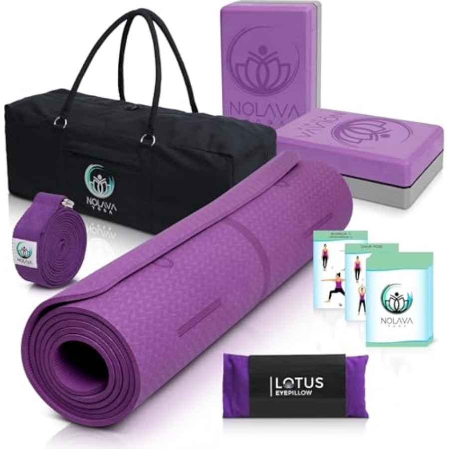 Thick Yoga Mat - Nolava Pink TPE Yoga Mat with