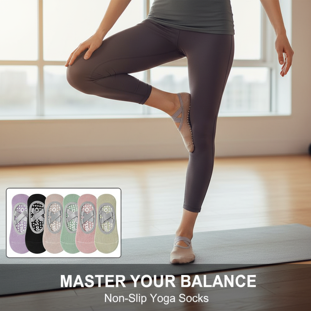 Yoga Dance & Fitness Center Llc - Professional Women Yoga Socks Silicone Anti-slip
