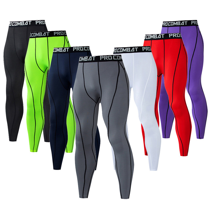 Yoga Fitness Workout - Men Compression Tight Leggings Running Sports