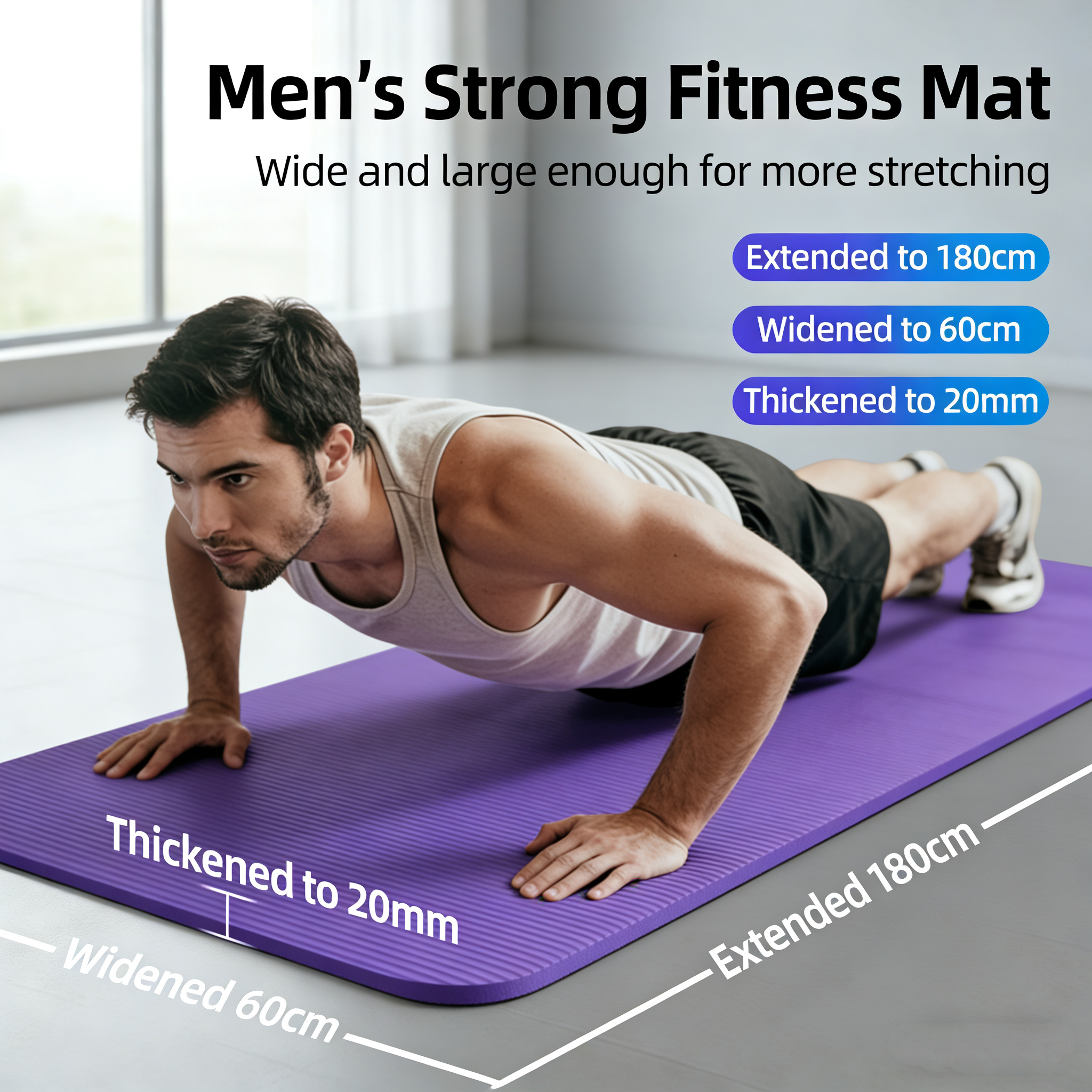 15-20MM Thick 183×60cm Yoga Ma - đánh giá và giá Thick Yoga Mat