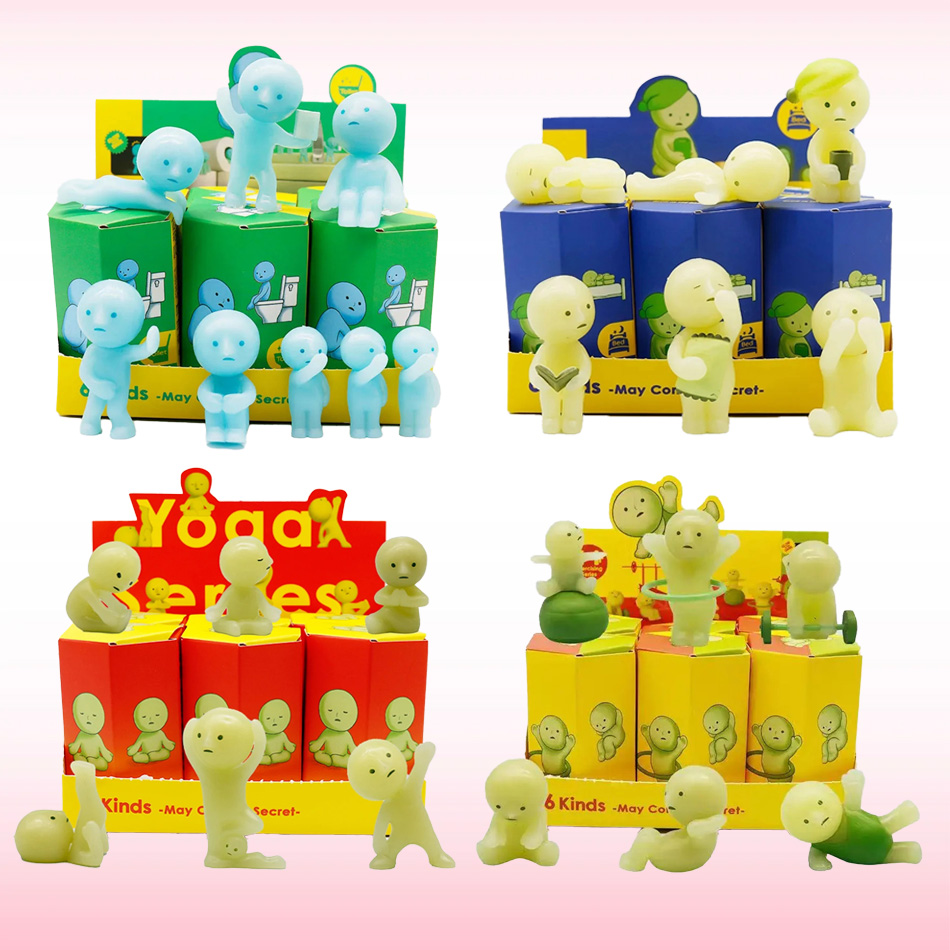 Glow In The Dark Mini Figure S - đánh giá và giá Yoga Fitness Tva