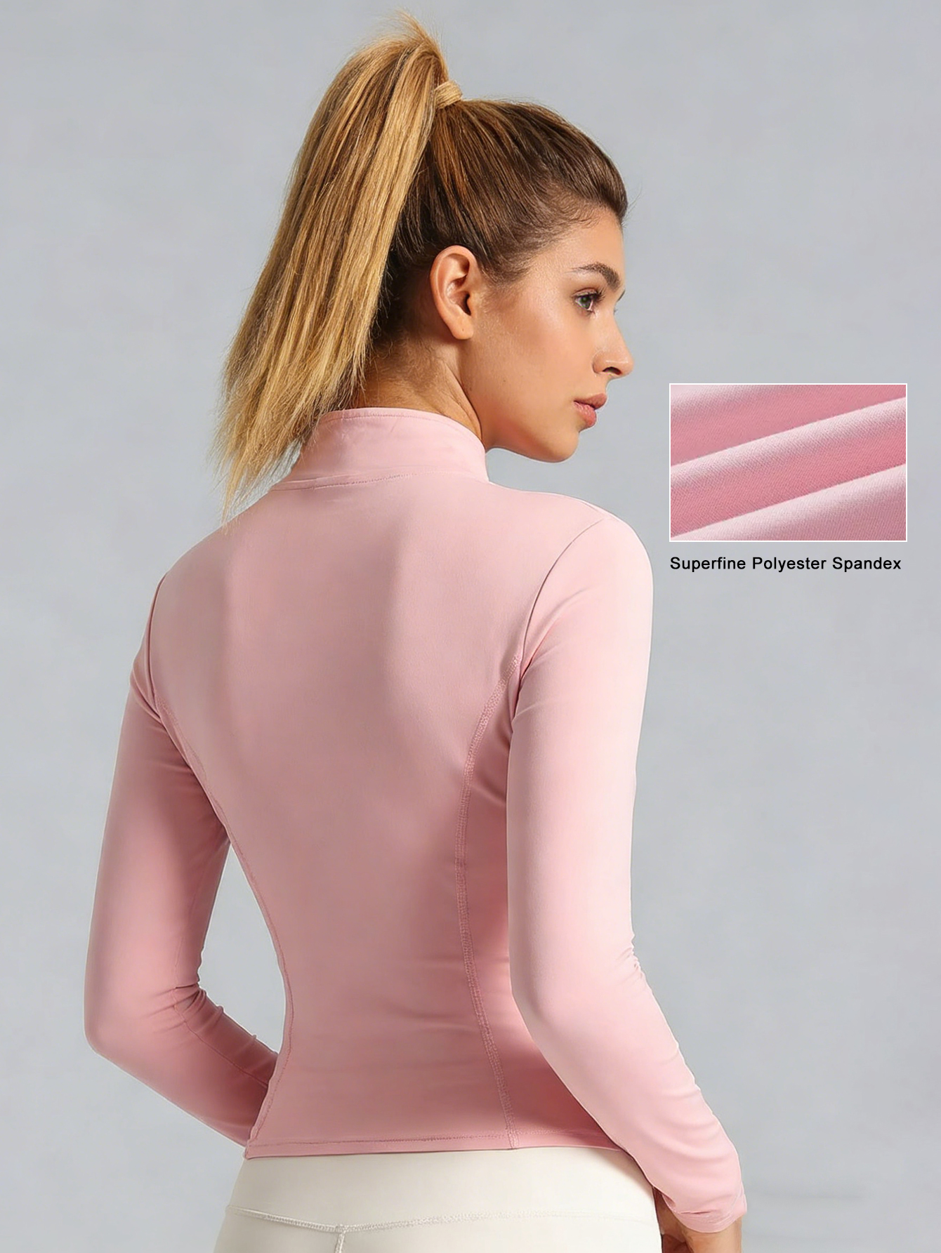 New Women Light pink Yoga Coat - đánh giá và giá Yoga In Fitness