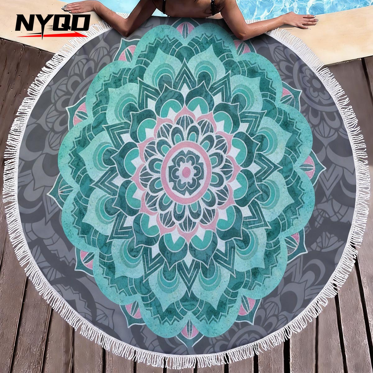 Mandala Round Beach Towels Sum - đánh giá và giá Thick Yoga Mat