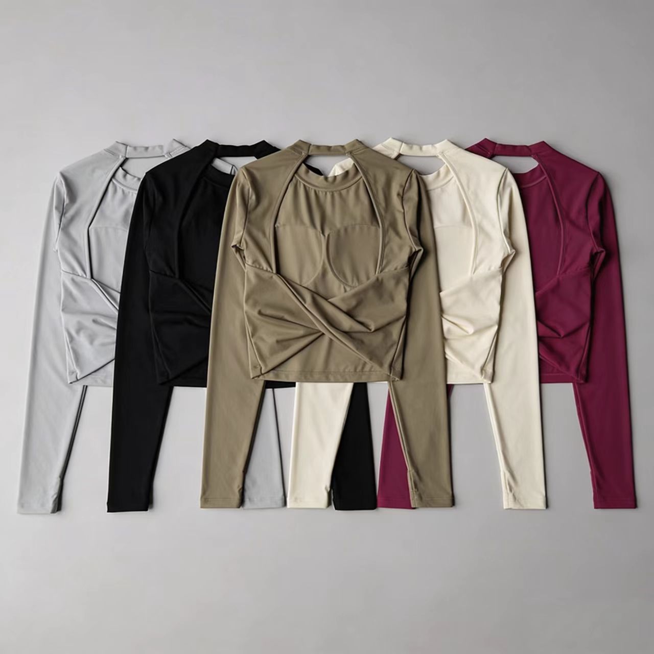 Women Long Sleeve Knotted Yoga - đánh giá và giá Yoga Fitness Matte