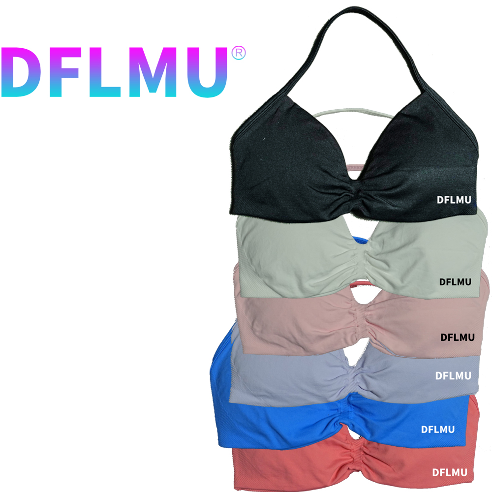 DFLMU Women Halter Sports Bra  - đánh giá và giá Yoga Fitness Matte