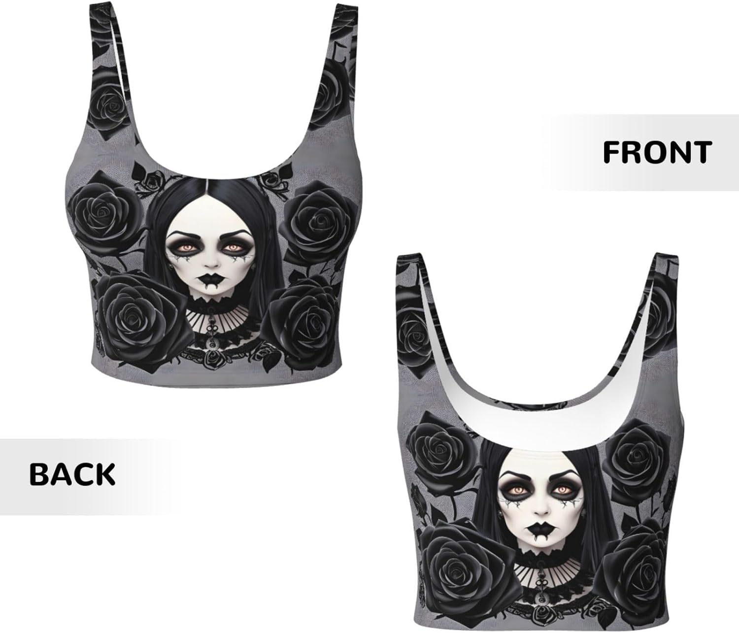 gothic black roses Printed Wom - đánh giá và giá Yoga Fitness Workout