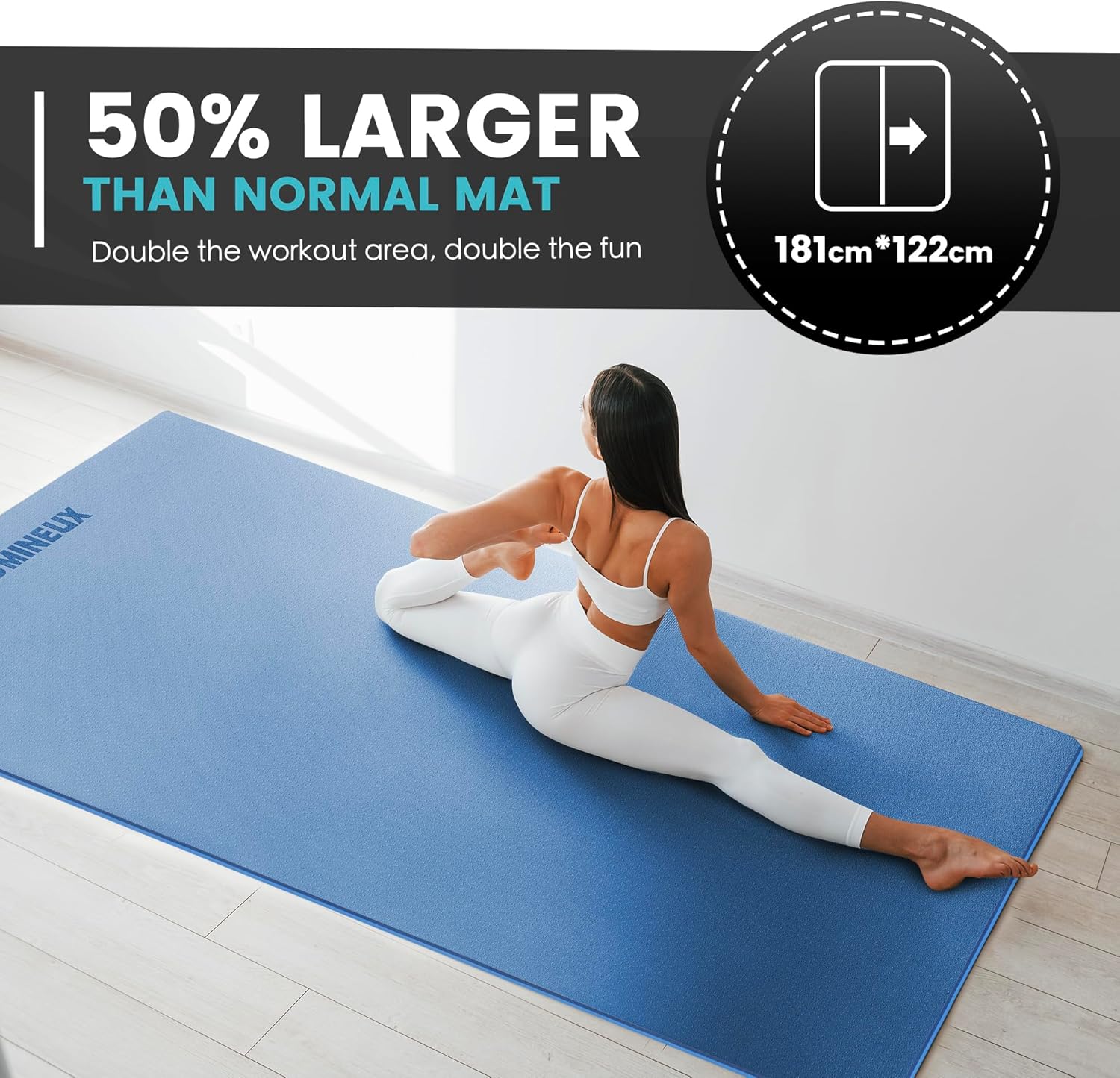 Large Yoga Mat 1/4 & 2/5 Inch  - đánh giá và giá Thick Yoga Mat