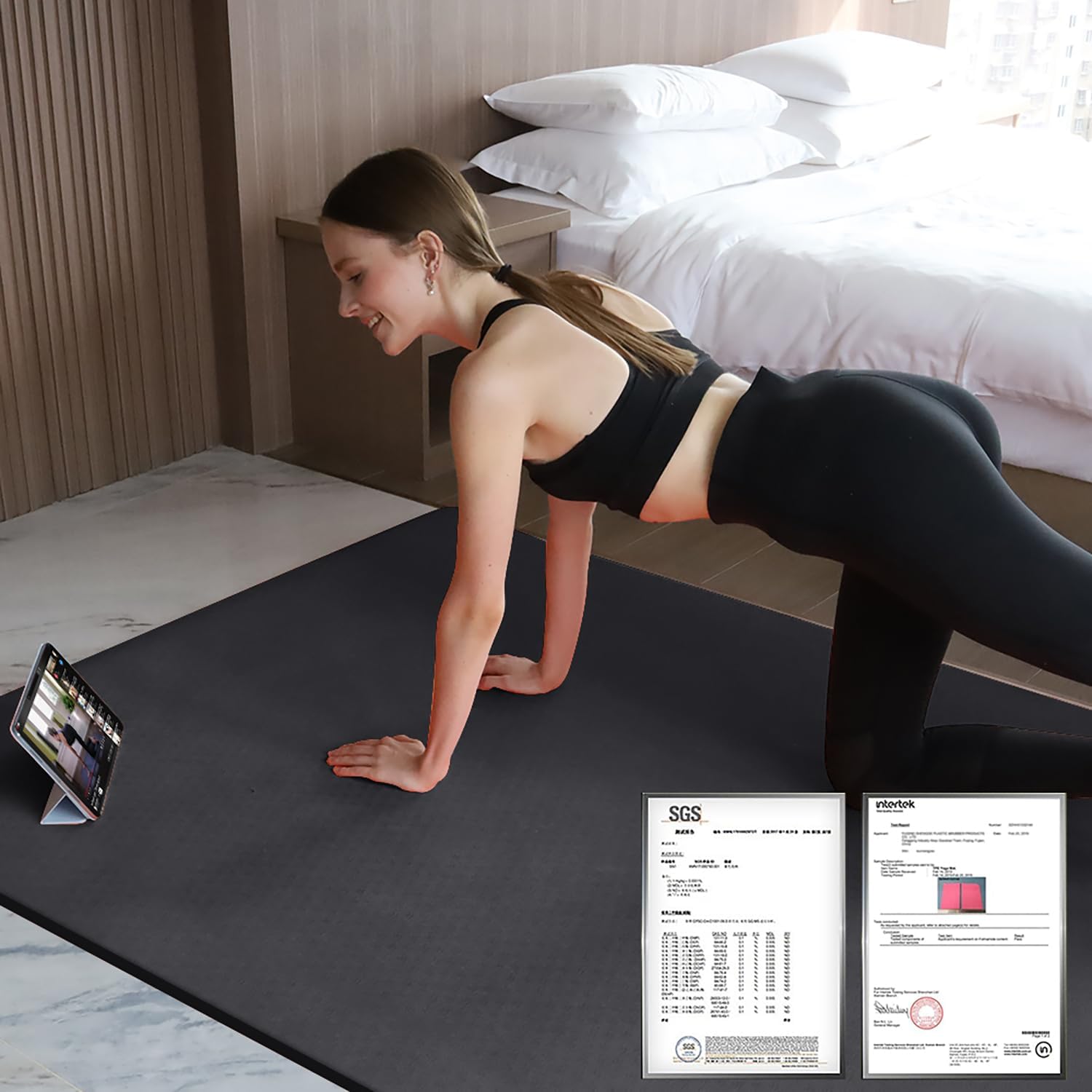 Extra Thick TPE Yoga Mat 6'x4' - đánh giá và giá Thick Yoga Mat