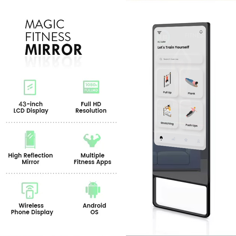 Hot Sale Smart Workout Mirror  - đánh giá và giá Yoga Fitness Tva