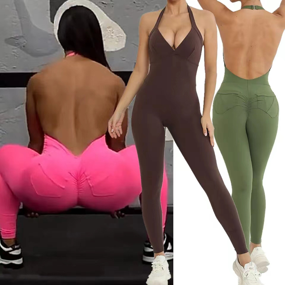 Pad Halter V Scrunch Romper Wo - đánh giá và giá Yoga Fitness Matte