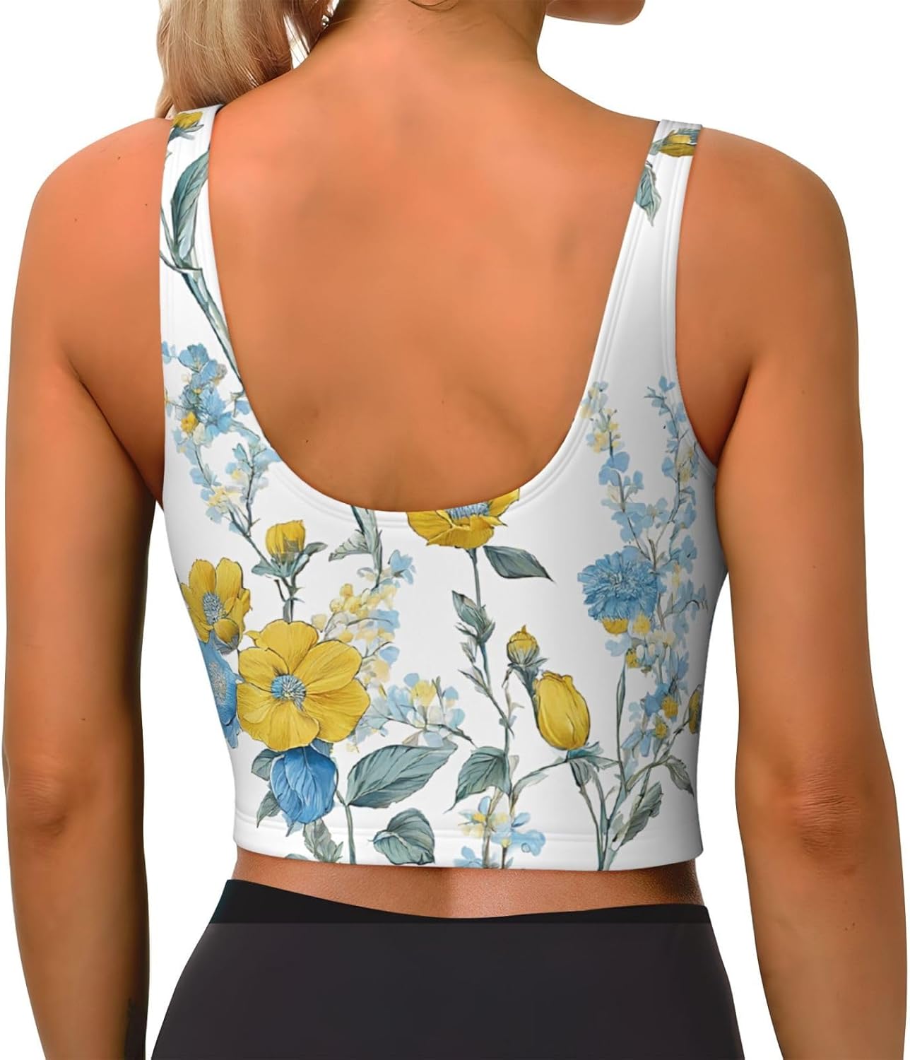Blue Flower Floral Pattern Ros - đánh giá và giá Yoga Dance & Fitness Center Llc