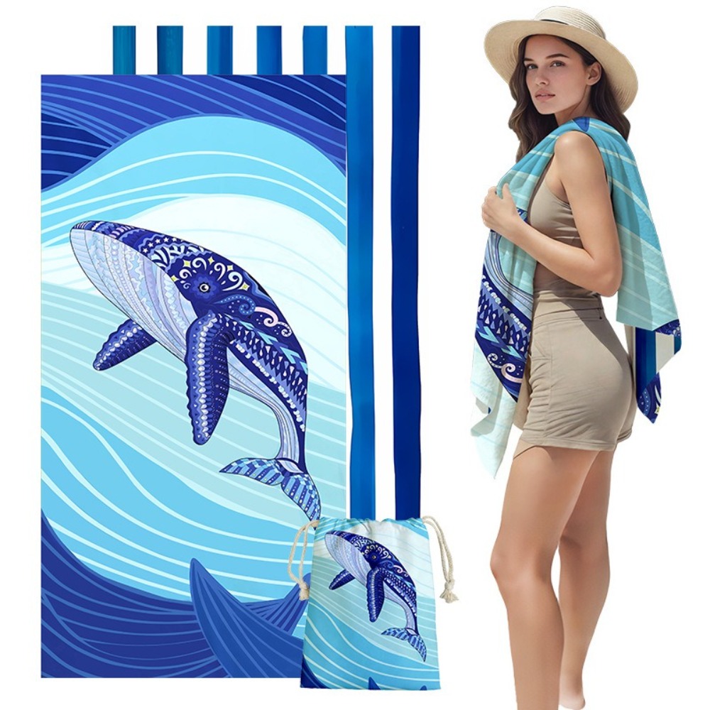 Fish Tail Print Beach Towels a - đánh giá và giá Yoga Fitness Bag