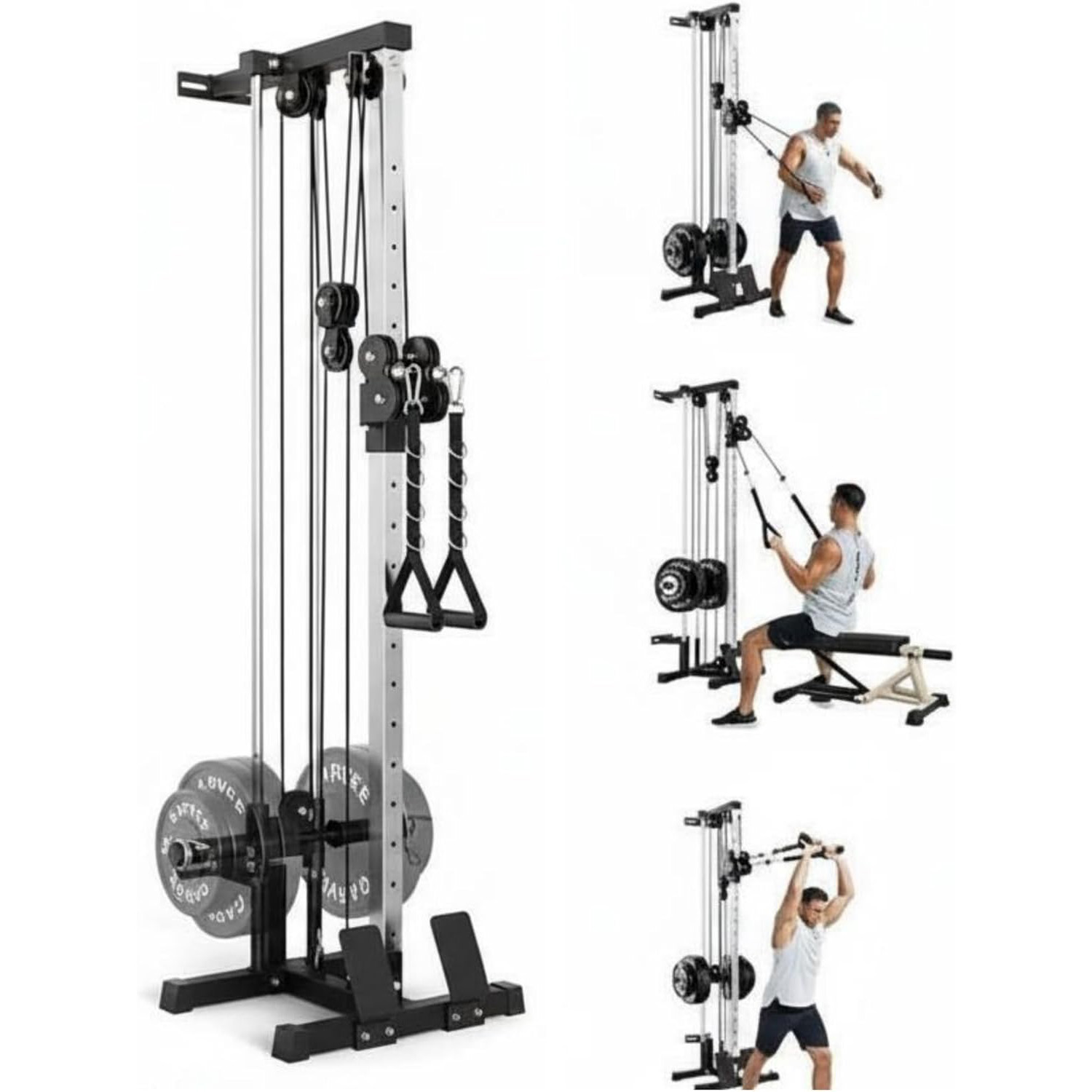 Wall Mount Cable Station Dual  - đánh giá và giá Lat Pulldown Bar