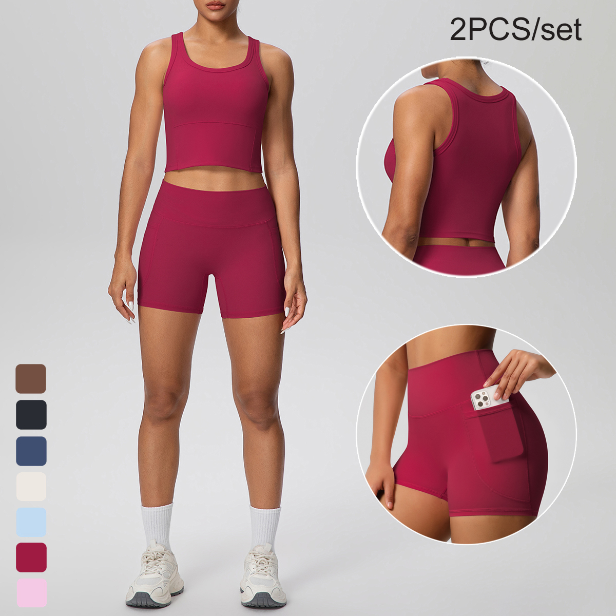 2PCS Women Summer Fitness Spor - đánh giá và giá Yoga Fitness Matte
