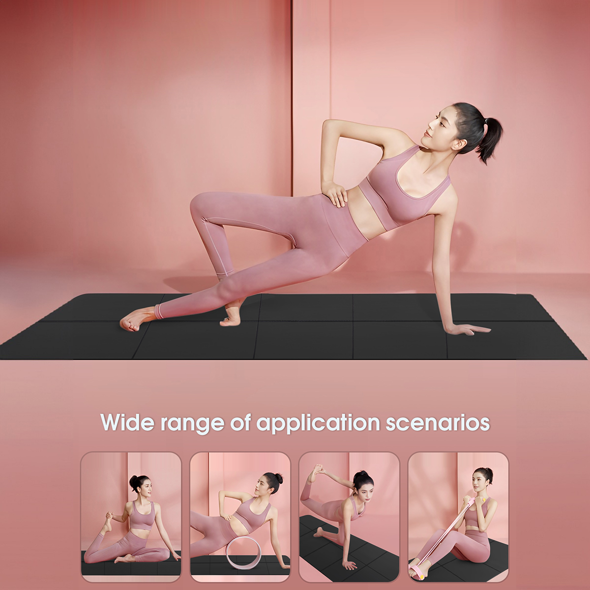 Foldable Yoga Mat Black Eco Fr - đánh giá và giá Thick Yoga Mat