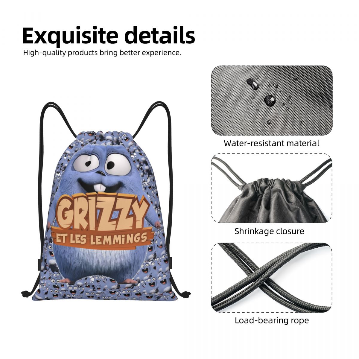 Grizzy And The Lemmings Kids F - đánh giá và giá Yoga Fitness Bag