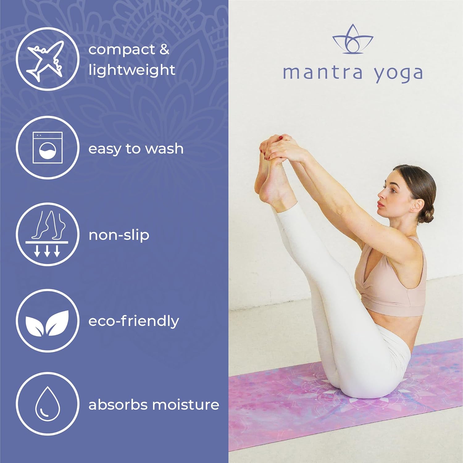 Foldable Travel Yoga Mat with  - đánh giá và giá Thick Yoga Mat