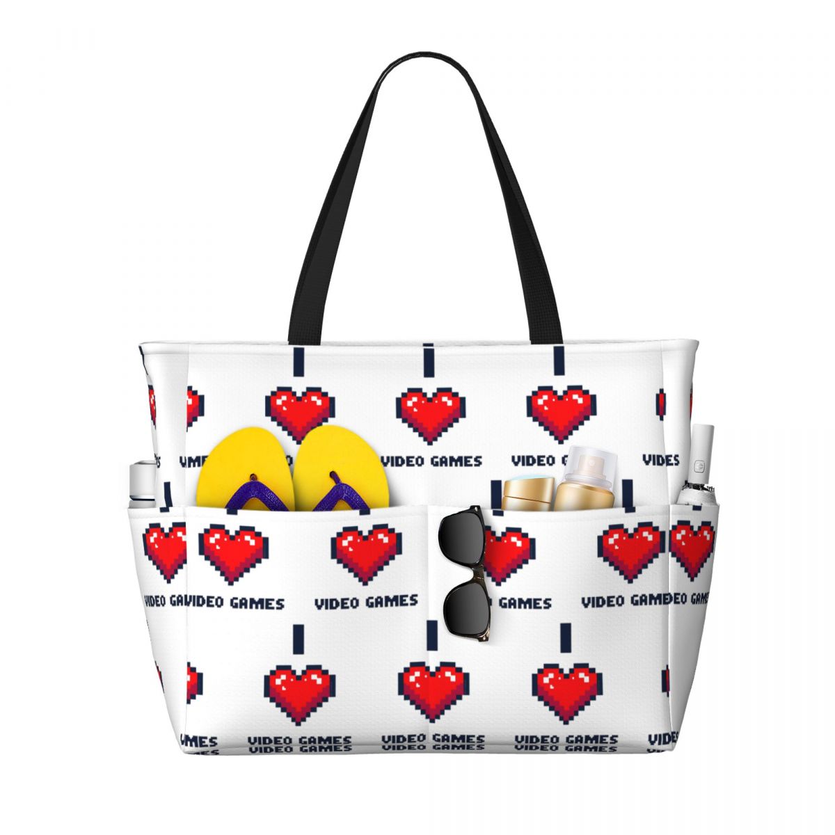 I Heart Video Games Beach Tote - đánh giá và giá Yoga Fitness Videos Free