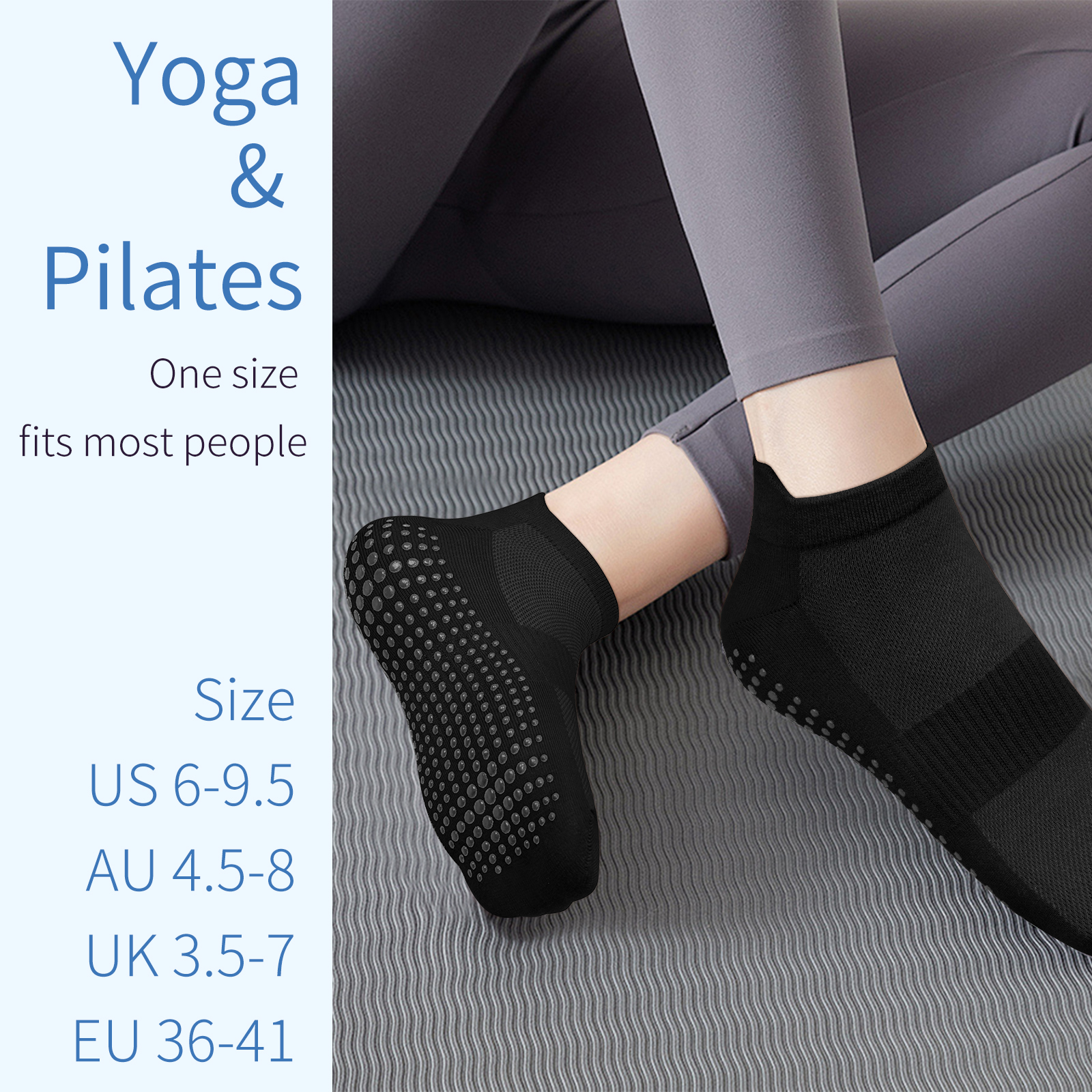 3 Pairs Yoga Socks Women Cotto - đánh giá và giá Yoga Dance & Fitness Center Llc