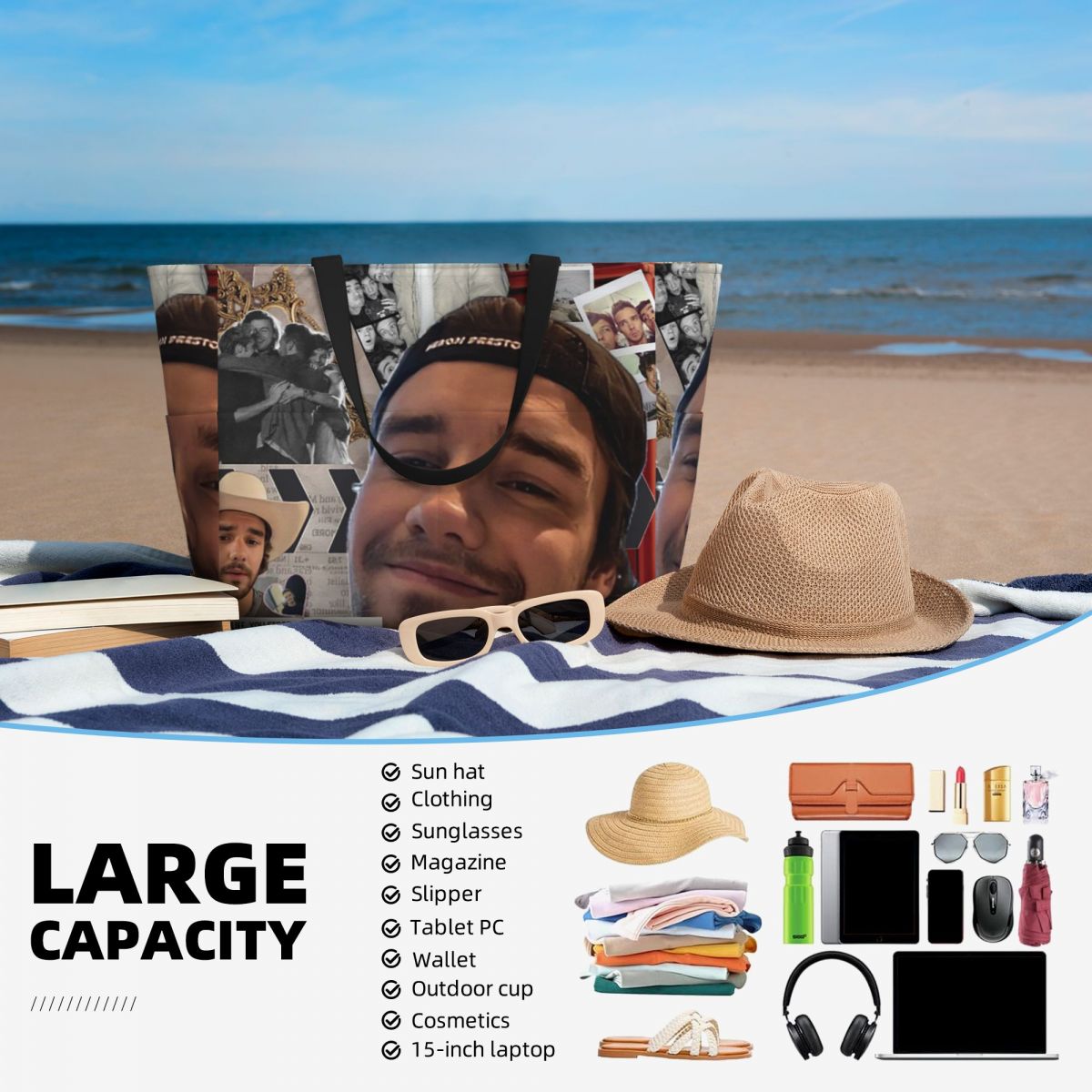 Liam Payne Photo Collage Beach - đánh giá và giá Yoga Fitness Gym Photos